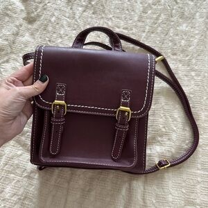 cider | burgundy mini backpack